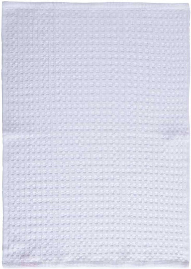 Nef-Nef Homeware Wafflow 24 Tea Towel from 100% Cotton in White Color 45x68cm Nef-Nef Homeware Wafflow 24 Tea Towel from 100% Cotton in White Color 45x68cm