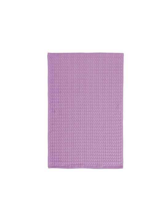 Nef-Nef Homeware Wafflow Tea Towel made of 100% Cotton in Purple Color 45x68cm 1pcs