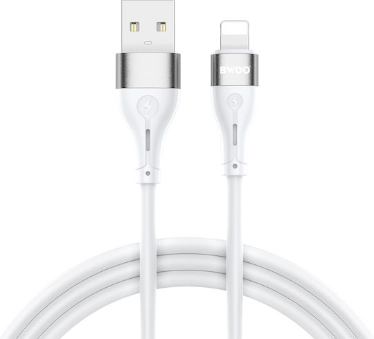 BWOO USB-A to Lightning Cable Λευκό (X280L)