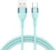 Cablu Bwoo Minimalist din Silicon 3A X280C USB-A la USB-C Verde 6933654810845