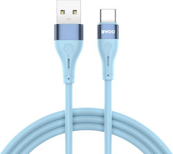 Bwoo Minimalistisches Silikon 3A Kabel X280C USB-A zu USB-C Blau 6933654810838 Bwoo Minimalistisches Silikon 3A Kabel X280C USB-A zu USB-C Blau 6933654810838