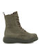 Wildleder Stiefeletten Damen Grün