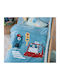 Nef-Nef Homeware Decke Wickeltücher für Kinderzimmer Traffic Samt Türkis Traffic 75x100cm