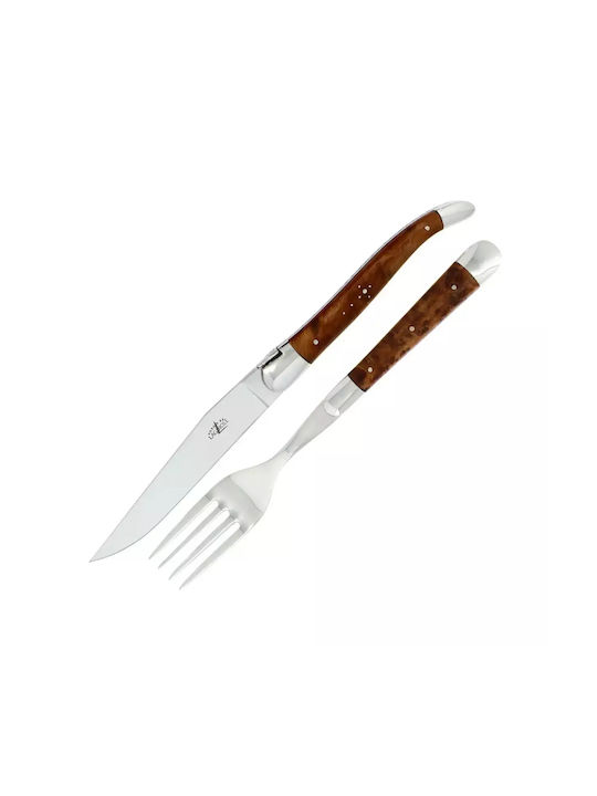 Forge De Laguiole Besteckset Braun 2Stück