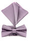 Legend Accessories Set Fliege mit Taschentuch Flieder