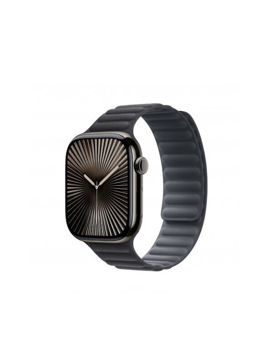 Curea Magnetică pentru Smartwatch Thd Compatibilă cu Apple Watch 46 mm Seria 10 Mărime Universală Negru