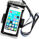 Husă Telefon Impermeabilă cu Bandă pentru Braț Pvc Negru