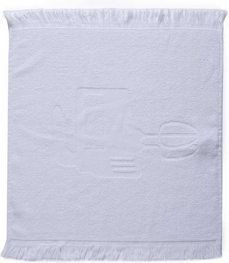 Nef-Nef Homeware Tea Towel from 100% Cotton in White Color 50x50cm Nef-Nef Homeware Tea Towel from 100% Cotton in White Color 50x50cm