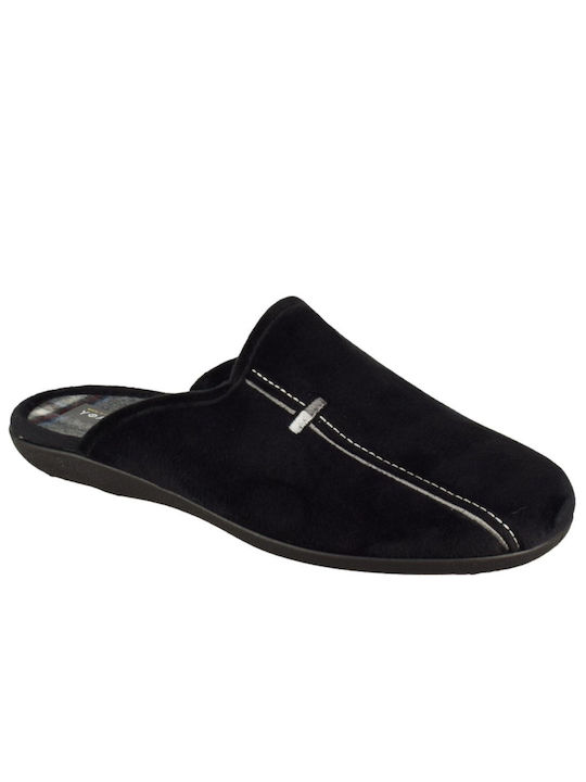 Yfantidis Men's Slipper Black