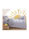 Nef-Nef Homeware Sheet Set Single Cotton Velocity Grey Gray 170x260cm 3pcs