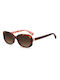 Kate Spade Women's Sunglasses with Brown Tartaruga Plastic Frame and Brown Gradient Lens