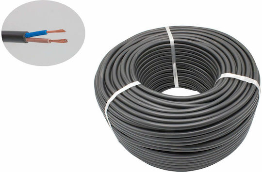 Καλώδιο Ρεύματος με Διατομή 2x2.5mm² σε Μαύρο Χρώμα 100m