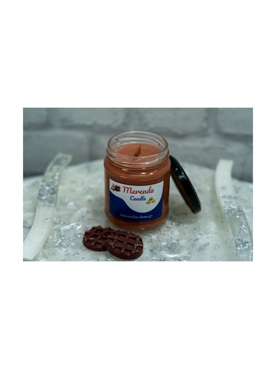Aromatic Soy Candle Merenda in Jar with Merenda Brown Perfume 200g