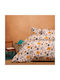 Melinen Sheet Set Single Cotton Blue 170x270cm 3pcs