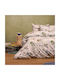 Melinen Sheet Set Single with Elastic Band Cotton Ecru 170x260cm 3pcs