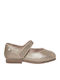 Kids Anatomic Leather Ballerinas Balarina with Hoop & Loop Closure Gold