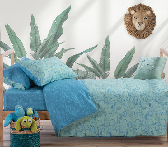 Nef-Nef Homeware Σετ Μονά Jungle 170x260cm Nef-Nef Homeware Σετ Μονά Jungle 170x260cm