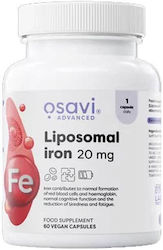 Osavi Liposomal Iron 20мг 60 вегетариански капсули Osavi Liposomal Iron 20мг 60 вегетариански капсули
