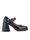 Pumps mit Riemchen & hoher Absatz Schwarz