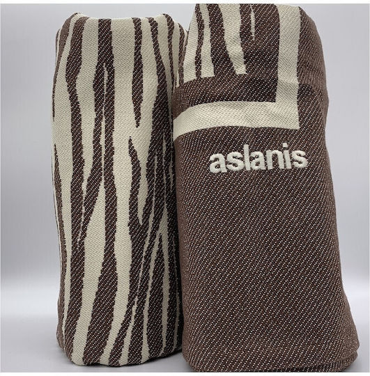 Aslanis Home Seriana Sofa Throw 2 Seater Dimensions P165xM250cm Brown