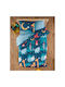 Kentia Tipu Set Kids Duvet Cover Single with Pillowcase Cotton Petrol, Ciel, Ochre, Terracotta 165x245cm