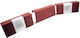 Decorative Border Brick Effect 2 X Solar Led Lamps Set 10 Pcs 2.1 M