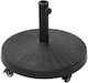 Stand de umbrelă din Plastic Negru 52x41cm