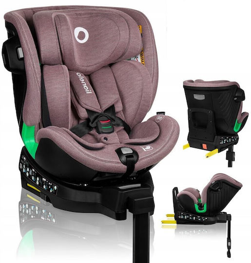 Lionelo Harmony Baby Car Seat i-Size with Isofix Pink Mauve Bamboo 0-36 kg