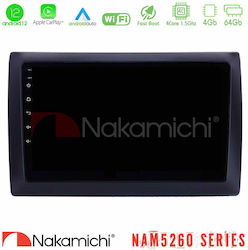 Nakamichi Sistem Audio Auto pentru Fiat Stilo 2001-2008 (Bluetooth/USB/AUX/WiFi/GPS/Apple-Carplay/Android-Auto) cu Ecran Tactil 9"