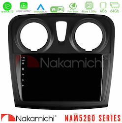 Nakamichi Car Audio System for Dacia Dokker 2014-2021 (Bluetooth/USB/AUX/WiFi/GPS/Apple-Carplay/Android-Auto) with Touch Screen 9"