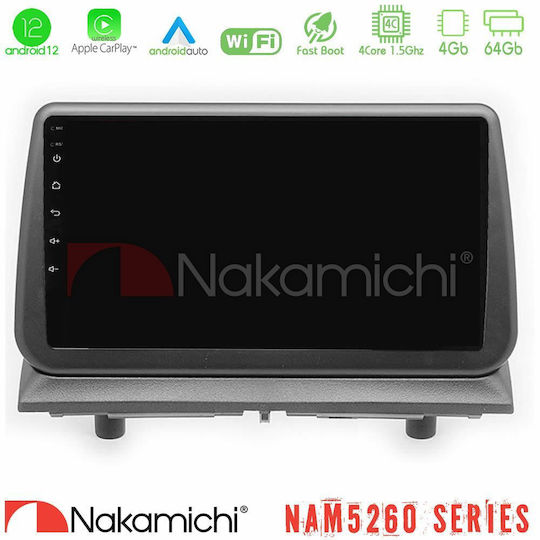 Nakamichi Ηχοσύστημα Αυτοκινήτου Dodge Nitro 2007-2011 (Bluetooth/USB/AUX/WiFi/GPS/Apple-Carplay/Android-Auto) με Οθόνη Αφής 9"
