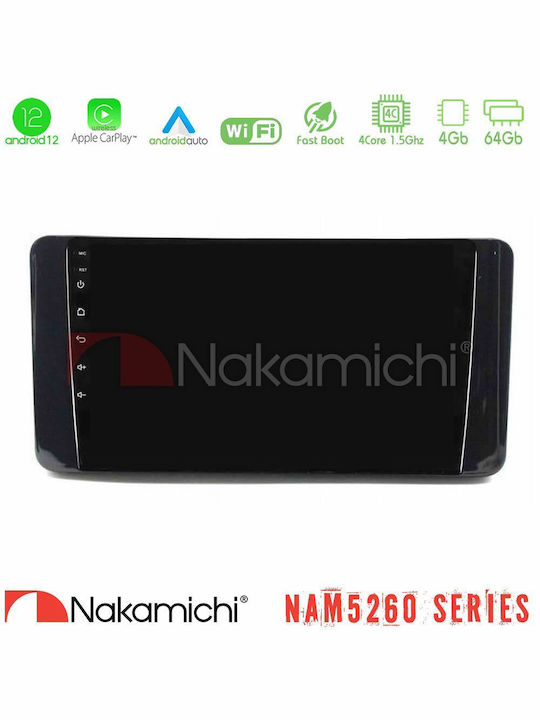 Nakamichi Nam5260 Series Skoda Kamiq 2019-2022 4-core Android 12 4+64GB Navigation Multimedia Tablet 9 Inch CarPlay & Android Auto