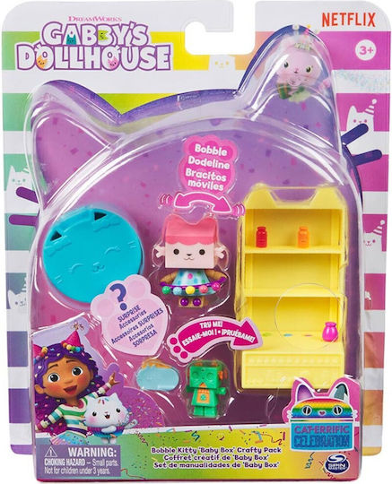 Spin Master Gabby's Dollhouse Bobble Kitty Baby Box Crafty Cat-Errific Celebration Bobble Kitty For Age 3+ (Miscellaneous Designs)