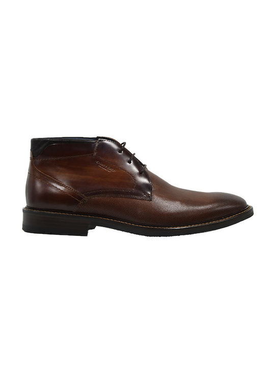 Damiani Leather Tabac Brown Men's Boots