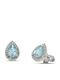 Themelidis Jewels Earrings made of White Gold with Stones