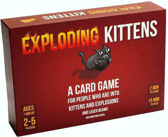 Επιτραπέζιο Παιχνίδι Exploding Kittens για 2-5 Παίκτες 7+ Ετών Exploding Kittens