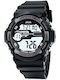 Jaga Digital Men's Watch 52mm Battery with Black Rubber Strap