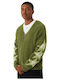 Ursa Men's Cardigan with Buttons Pesto