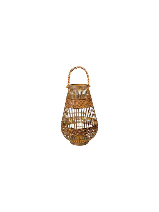 Romimex Metallic Lantern Brown 23x38x23cm