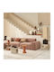 Rund Beistelltisch aus Massivholz Orange B30xT30xH43cm