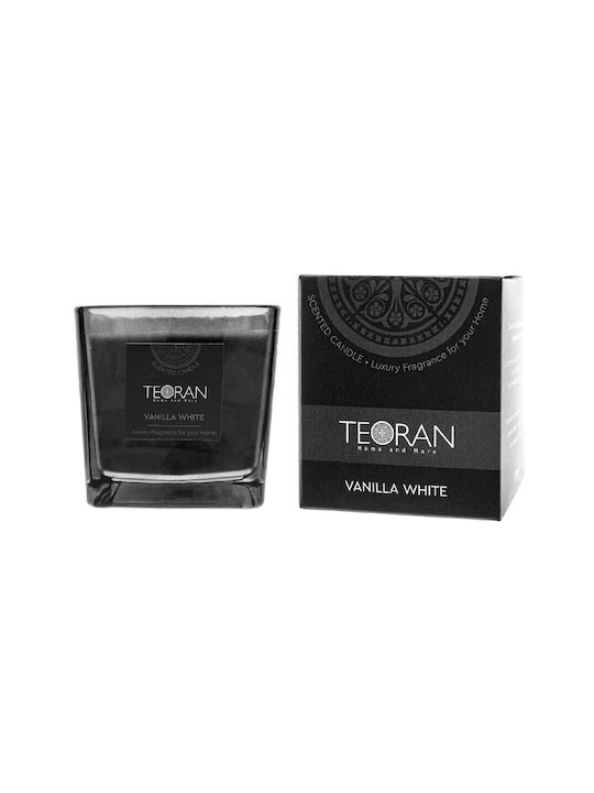 Teoran Duftkerze Vanille Weiß Quadratisch 410g