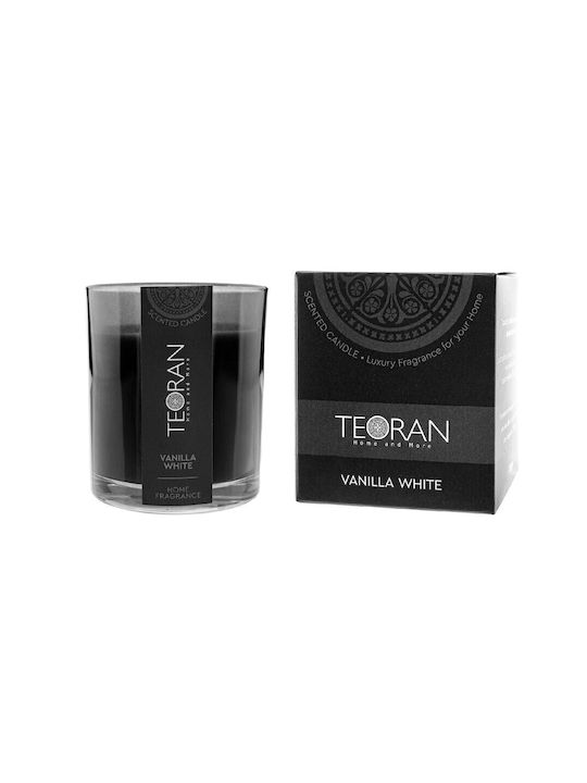 Teoran Duftkerze Vanille Weiß Rund 130g