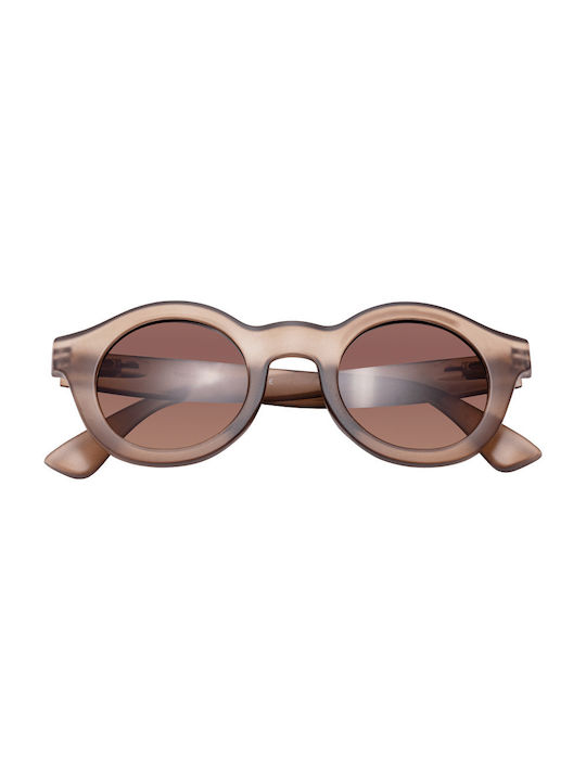 Handmade Sunglasses with Brown Plastic Frame an...