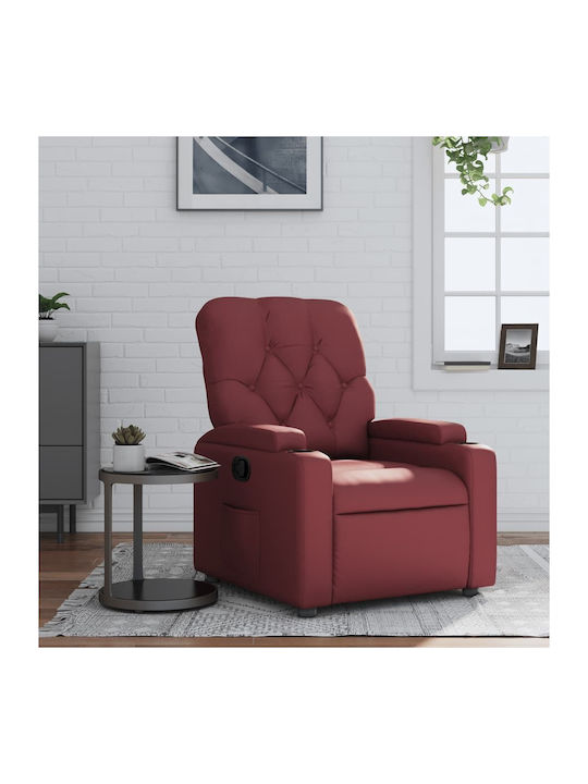 Фотьойл Relax С поставка за крака Bordeaux, Red...