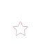 Pink Cream Star 25x25cm