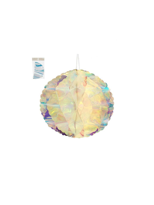 Iridescent Cream Ball Ornament Ø40cm