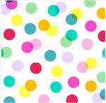 Polka Dot Colored Napkins Set of 20 25x25cm