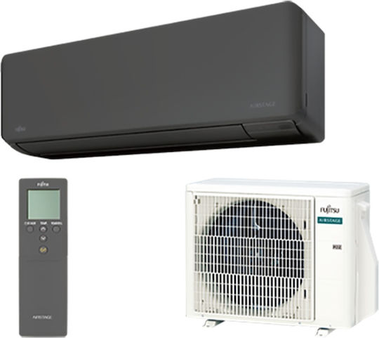Fujitsu Series KM ASEH Κλιματιστικό Inverter 12000 BTU A++/A++ με WiFi και Φίλτρο κατεχίνης μήλου Black