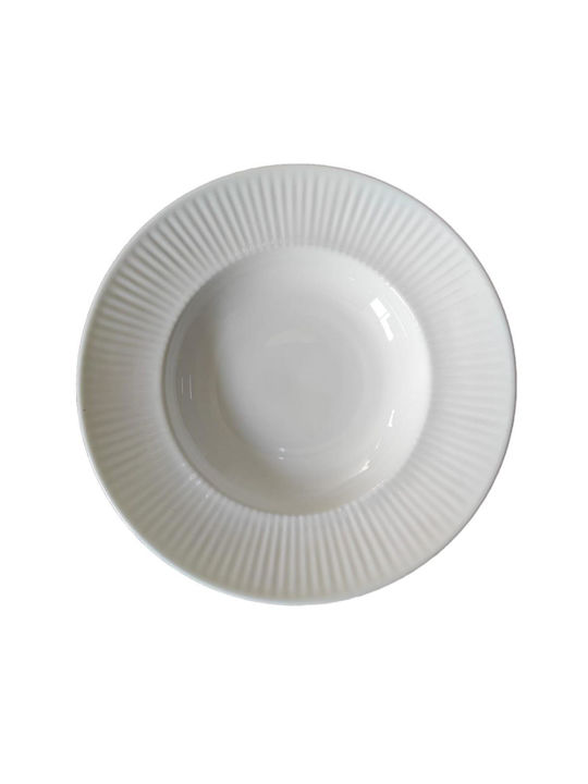 Oriana Ferelli Plate Pasta White with Diameter 27cm