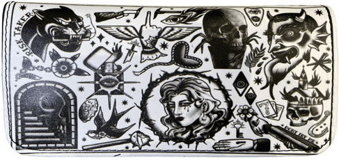 Tfar Lederne Tabaktasche in mit magnetischem Verschluss Risk taker